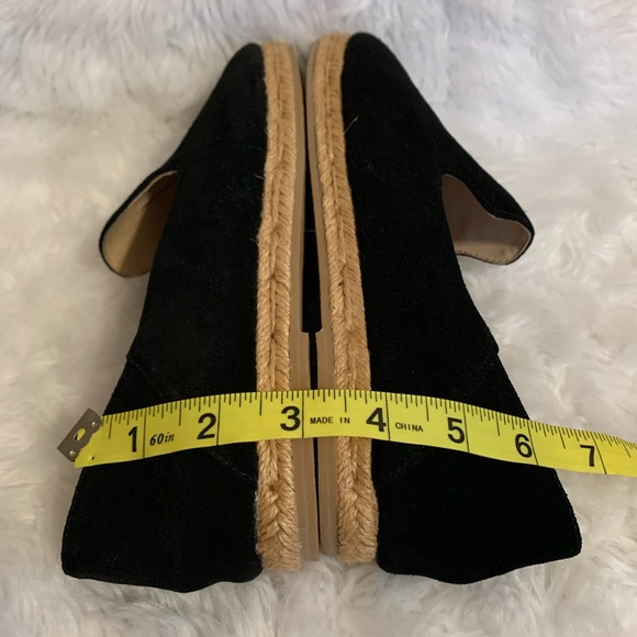 JACK ROGERS Audrey ladies suede almond toe black espadrilles Size 8.5 VV… - Picture 4 of 11